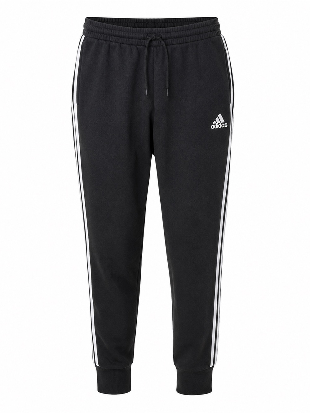 Adidas Black 3-Stripes Fleece Jogger Sweatpants Men’s 4XL - Picture 2 of 12